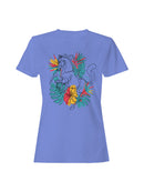 Floral Horse Wall Art Print Women's T-shirt