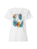 Floral Horse Wall Art Print Women's T-shirt