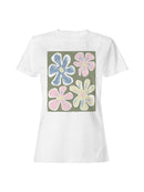 Retro Floral Art Poster Women's T-shirt