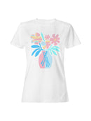 Vibrant Floral Art Print Women's T-shirt