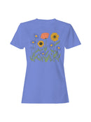 Aesthetic Floral Graphic Women's T-shirt