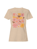 Retro Floral Art Print Women's T-shirt
