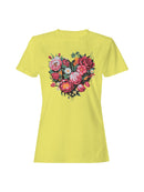 Floral Heart Wall Art Women's T-shirt