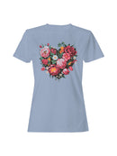 Floral Heart Wall Art Women's T-shirt