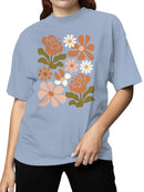 Retro Floral Wall Art Women's T-shirt
