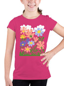 Floral Garden Wall Art Youth's T-shirt