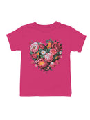 Floral Heart Wall Art Youth's T-shirt
