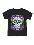 Floral Sugar Skull Decor Youth's T-shirt