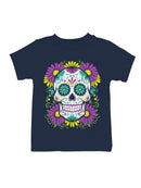 Floral Sugar Skull Decor Youth's T-shirt