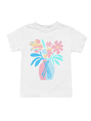 Vibrant Floral Art Print Youth's T-shirt