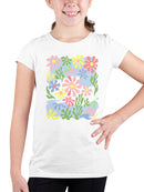 Floral Garden Art Print Youth's T-shirt