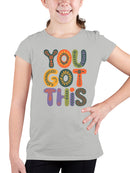 Motivational Wall Art Print Youth's T-shirt