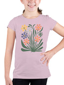 Floral Art Wall Decor Youth's T-shirt