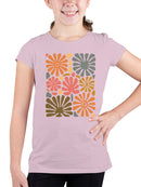 Retro Floral Pattern Art Youth's T-shirt