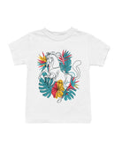 Floral Horse Wall Art Print Youth's T-shirt