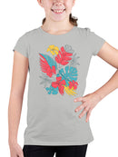 Tropical Floral Wall Art Youth's T-shirt