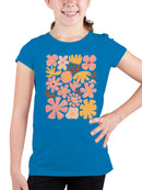 Retro Floral Design Youth's T-shirt