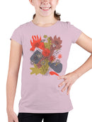 Floral Abstract Wall Art Youth's T-shirt
