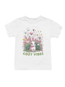 Cozy Bunny Floral Art Youth's T-shirt