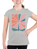 Retro Floral Art Print Youth's T-shirt
