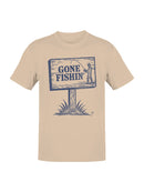 Gone Fishin' Sign Men's T-shirt