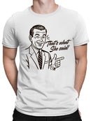 Retro Funny Quote Men's T-shirt