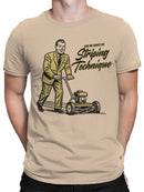 Lawn Mower Retro Graphic Men's T-shirt