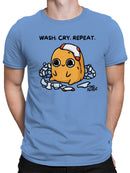 Officially Licensed Sad Nuggie Wash, Cry, Repeat Men's T-shirt