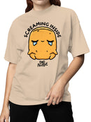 Officially Licensed Sad Nuggie Sad and screaming Women's T-shirt