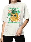 Officially Licensed Sad Nuggie Tropical Depression Women's T-shirt