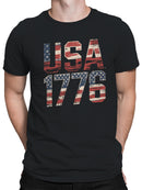 USA 1776 Vintage Flag  Men's T-shirt