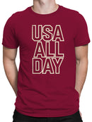 USA All Day Graphic Men's T-shirt