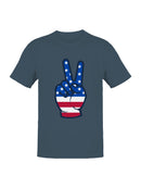 USA Peace Sign Men's T-shirt