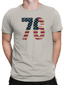 Vintage 76 Flag Design Men's T-shirt