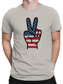 Patriotic Peace Symbol Men's T-shirt