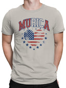 Vintage Patriotic Heart Men's T-shirt
