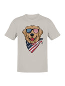 Patriotic Dog Bandana Men's T-shirt