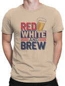 Red White and Brew Men's T-shirt