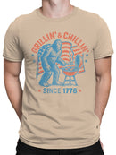 BBQ Fun with Yeti  Men's T-shirt