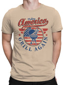 America Patriotic BBQ  Men's T-shirt