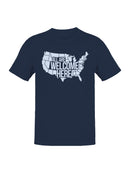 USA Welcome Sign Art Men's T-shirt