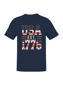 USA EST 1776 Patriotic  Men's T-shirt