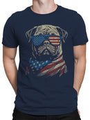 Patriotic Bulldog Men's T-shirt