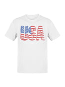 USA Flag Graphic Design Men's T-shirt