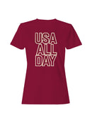 USA All Day Graphic Women's T-shirt