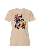 Patriotic Red and Brew Women's T-shirt