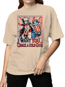 I want U Patriotic Can Women's T-shirt