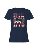 USA EST 1776 Patriotic  Women's T-shirt