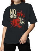 No Kings Rebellion Skull Women's T-shirt