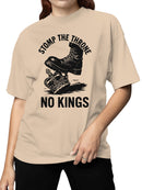 Stomp the Throne: No Kings Women's T-shirt